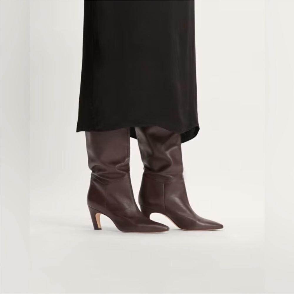 Everlane Chocolate Heeled Boots - Picture 3 of 7